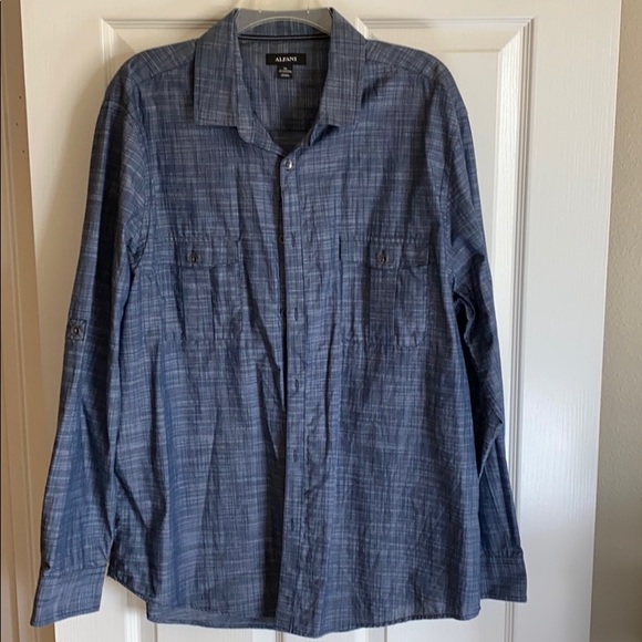 NWOT Blue button down - Picture 2 of 7